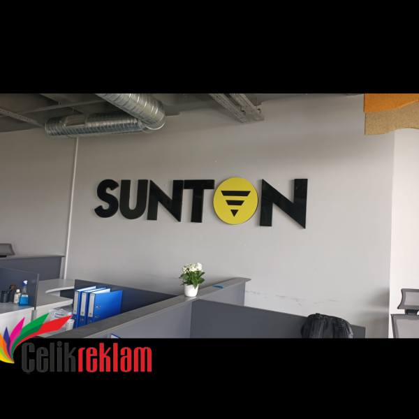 Ofis içi banko arkası logo tasarımı